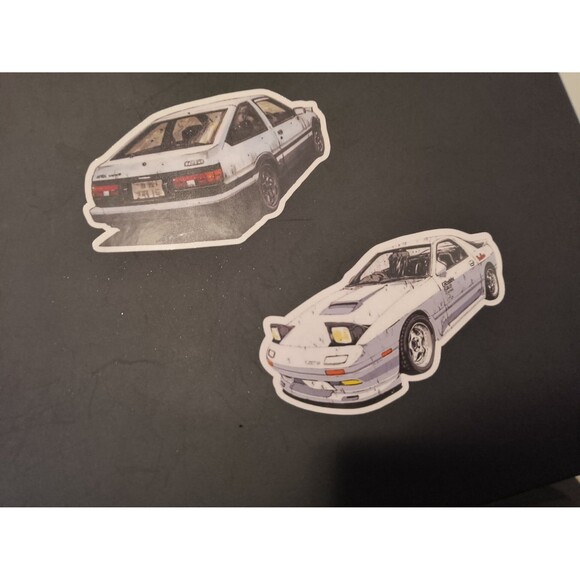 Initial D AE86 86 FC FC3S Die Cut Stickers Anime Manga Ryosuke Takumi Drift JDM - Picture 2 of 4